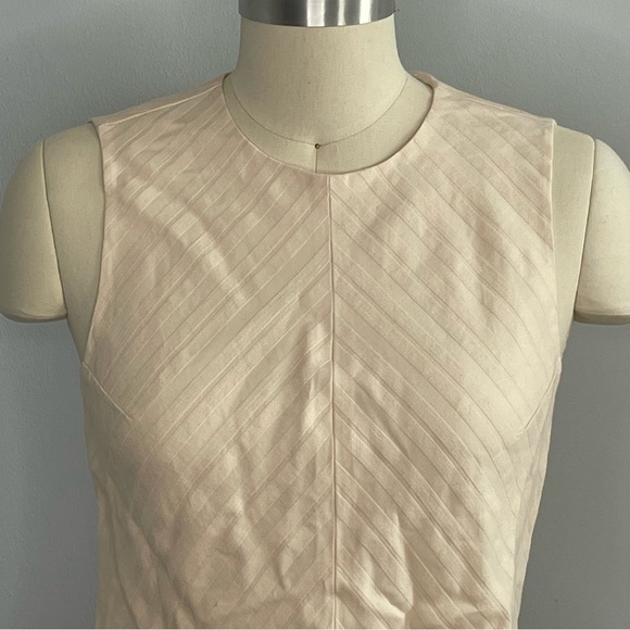 Rebecca Taylor Cream Textured Stripe Peplum Top- Size 2- NWT - Picture 4 of 10